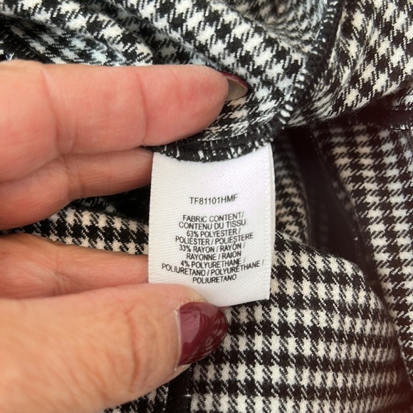 Derek Lam 10 Crosby Houndstooth Crop Flare Pants - Picture 8 of 8